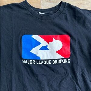 MLB parody t shirt major league drinking
